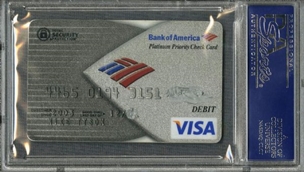 Mike Tyson Signed Bank of America Visa Debit Card